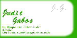 judit gabos business card